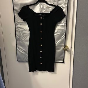 Black mini dress